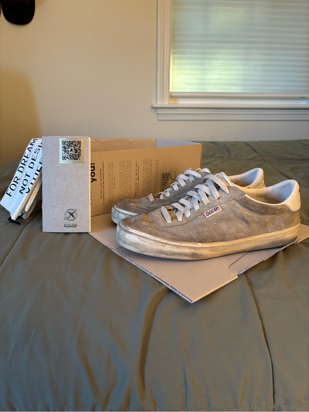 Golden Goose Soul-Star Distressed Leather-Trimmed Suede Sneakers (Beige)